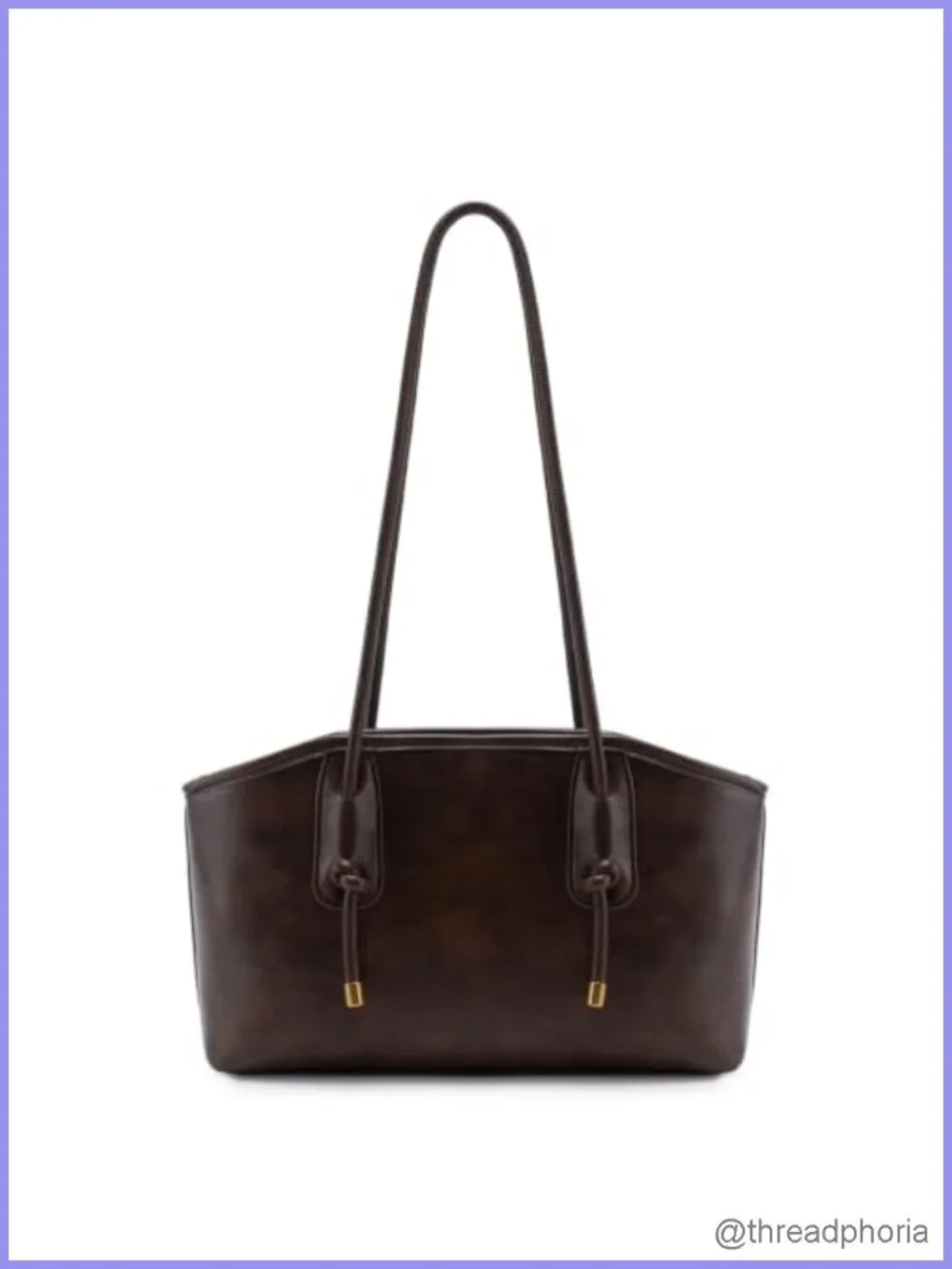 Vintage Faux Leather Hobo Handbag with Key Pendant, Shoulder Bag